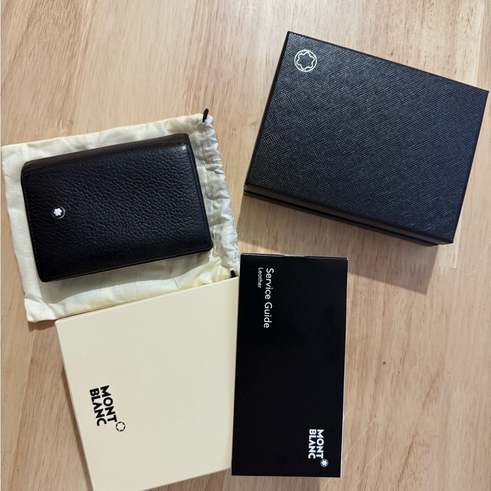 Montblanc Black Leather Card Holder